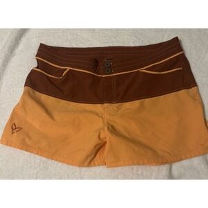 Patagonia Women's Sz 12 UNLINED Wavefarer Board Shorts SURF/SWIM/HIKE Colorblock